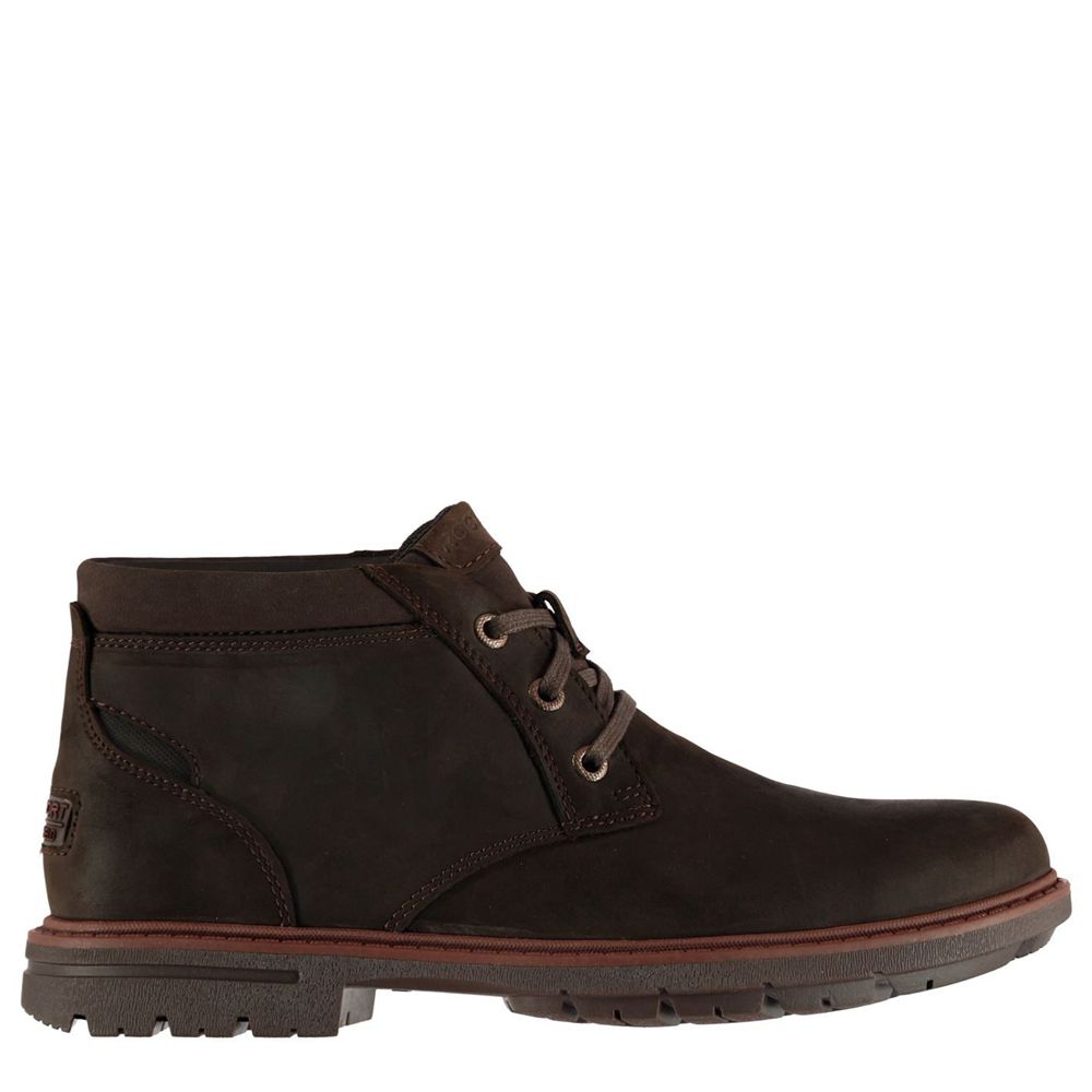 Rockport Men's Buck Chukka Boots - Dark Chocolate - USA (0694YLFEJ)